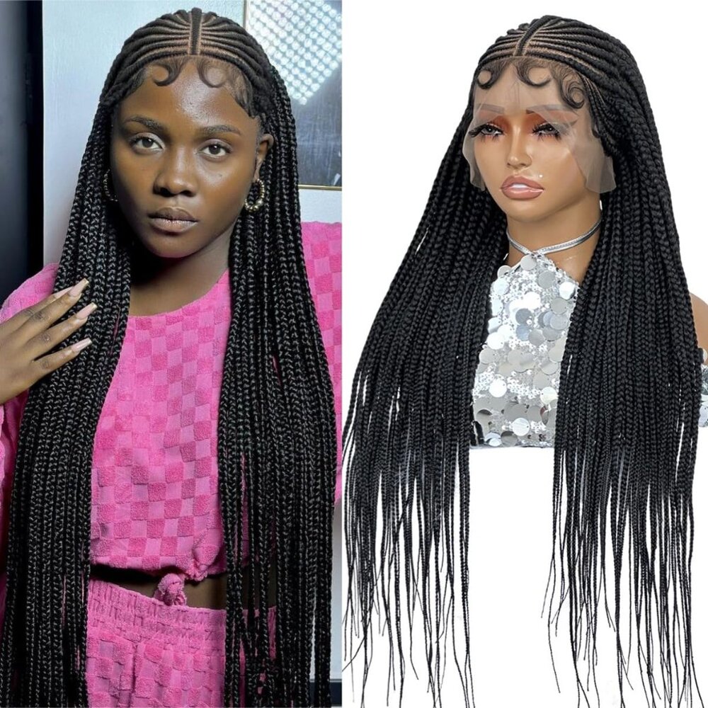 [36 INCH] 13x6 Knotless Box Braided Wig